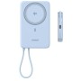 Батарея універсальна Ugreen 10000mAh 30W 1xUSB-C + 15W Magnetic Wireless + cable USB-C blue (65839B)