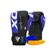 Боксерські рукавички RDX F4 Boxing Sparring Gloves Hook & Loop Blue/Black 10 унцій (BGR-F4U-10OZ) Боксерські рукавички RDX F4 Boxing Sparring Gloves Hook & Loop Blue/Black 10 унцій (BGR-F4U-10OZ)