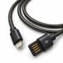 Дата кабель USB 2.0 AM to Lightning 1.0m 2.4A metal black XoKo (XK-CTL-001-BK)