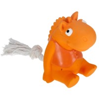 Іграшка для собак MISOKO&CO Бегемотик на мотузці помаранчевий 21 см (BEIRM00206)