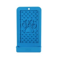 Посуд для собак Dexas Килимок для злизування ласощів вертикальний (блакитний) (0084297310004)