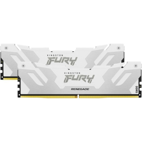 Модуль пам'яті для комп'ютера DDR5 32GB (2x16GB) 7600 MHz Renegade White XMP Kingston Fury (ex.HyperX) (KF576C38RWK2-32)