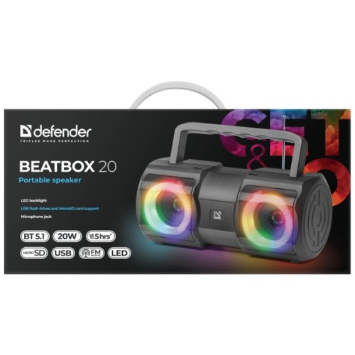 Акустична система Defender Beatbox 20 Black (65420)
