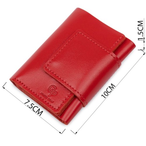 Гаманець Grande Pelle У три складання Червоний (11549)