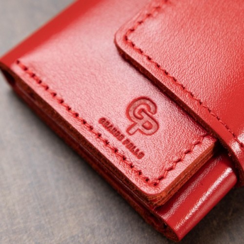 Гаманець Grande Pelle У три складання Червоний (11549)