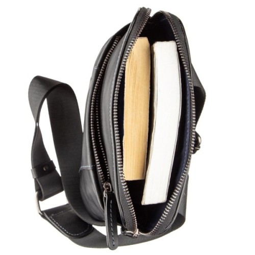 Сумка Shvigel З вінтажної шкіри Чорна (11177)