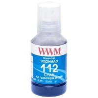 Чорнило WWM Epson L11160/6490 №112 140г Cyan pigmented (E112CP)