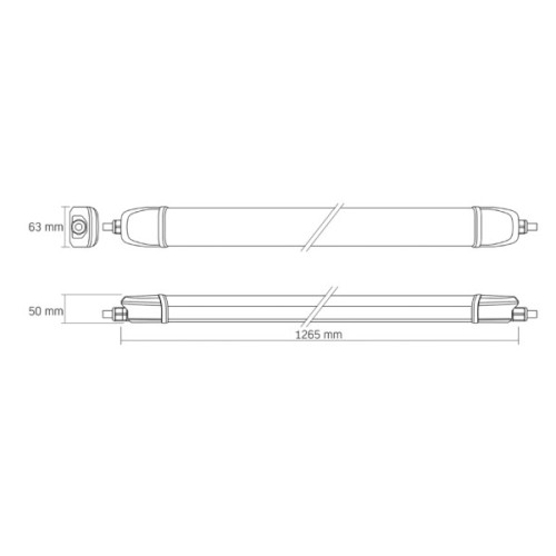Світильник Videx BNWL04 40W 1.2М 5000K 220V (VL-BNWL04-40125)