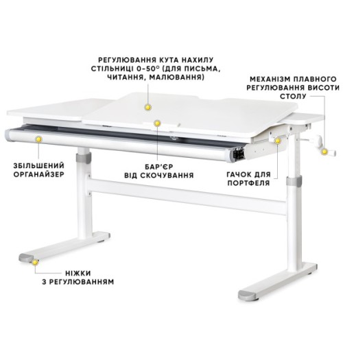 Парта Evo-kids Lite Grey (TH-360 WG/G Lite)