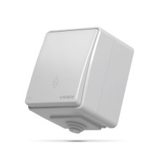 Перемикач Videx BINERA IP65 зовнішній 1кл прохідний (BINERA IP65 наружный 1кл проходной)