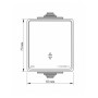 Перемикач Videx BINERA IP65 зовнішній 1кл прохідний (BINERA IP65 наружный 1кл проходной)