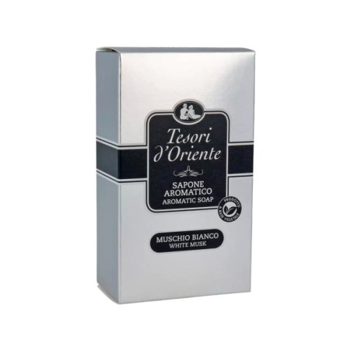 Тверде мило Tesori d'Oriente Білий мускус Парфумоване 125 г (8008970055169)