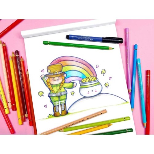 Олівці кольорові Faber-Castell Polychromos 20 кольорів в подарунковій коробці з аксесуарами (210051) (28971)