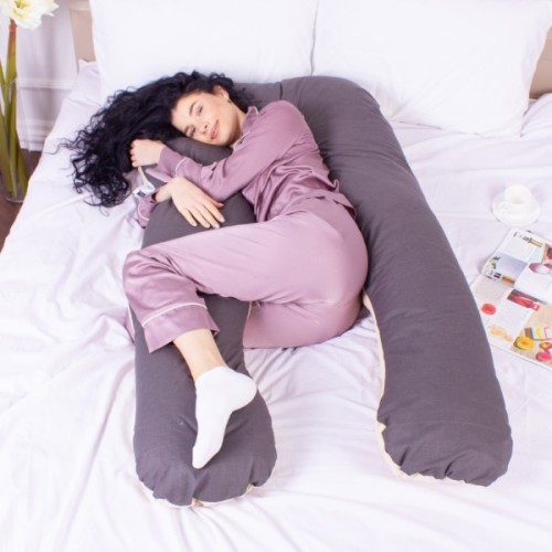 Подушка MirSon для вагітних і відпочинку Naturale Line №8001 U-подібна Marco (2200006178095)