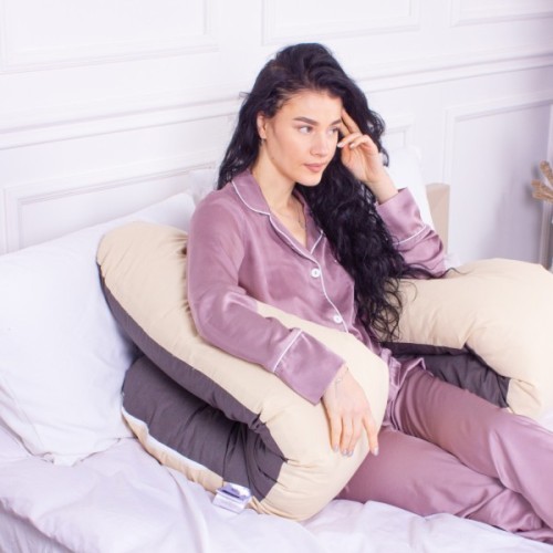Подушка MirSon для вагітних і відпочинку Naturale Line №8001 U-подібна Marco (2200006178095)