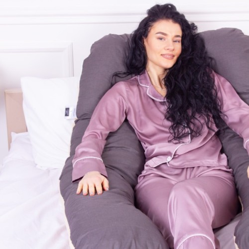 Подушка MirSon для вагітних і відпочинку Naturale Line №8001 U-подібна Marco (2200006178095)