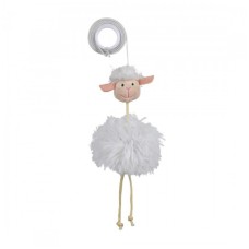 Іграшка для котів Trixie Вівця з брязкальцем на гумці 20 см (плюш) (4011905455600)