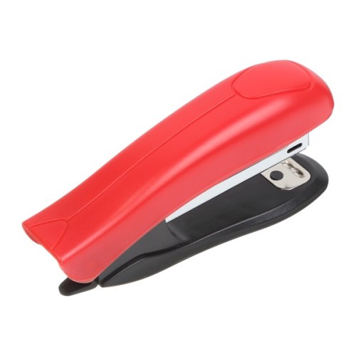 Степлер Buromax пластиковий, 12 аркушів, (скоби №10), 88 х 44 х 22 мм, червоний (BM.4126-05)