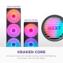 Система рідинного охолодження NZXT Kraken Core 240 Black with RGB fans Single Fra (RL-KR24C-B1)