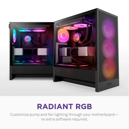 Система рідинного охолодження NZXT Kraken Core 240 Black with RGB fans Single Fra (RL-KR24C-B1)