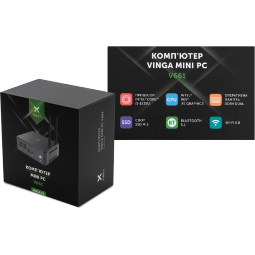 Комп'ютер Vinga Mini PC V661 (V6611235U.16512W1P)