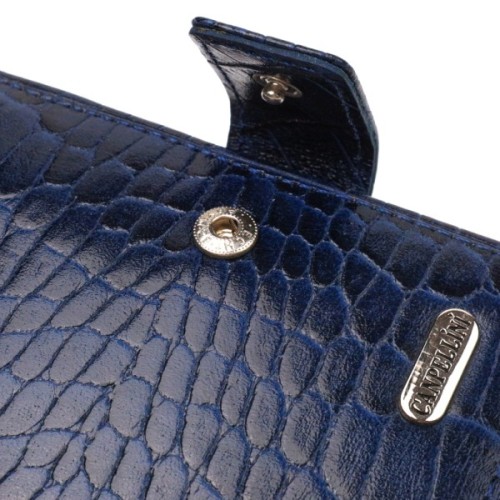 Гаманець Canpellini З натуральної шкіри Синій (21769)