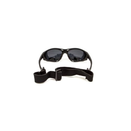 Сонцезахисні окуляри BluWater Hydro Polarized (Dark Gray) Anti-Fog Чорні лінзи в чорній оправі (BW-HYD-SD12)