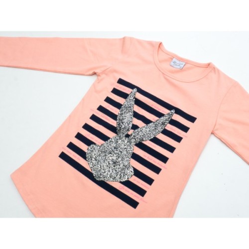 Кофта дитяча Breeze із зайчиком (9710-128G-peach)