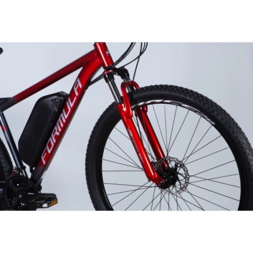 Електровелосипед Formula 29" eF-1 DD CS рама-18,5" 48B 12.5А*г 500Вт 2026 червоно-сріблястий (ELB-FR-29-249)