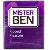 Презервативи Mr. Ben Ribbed Pleasure 3 шт. (4820144770173)