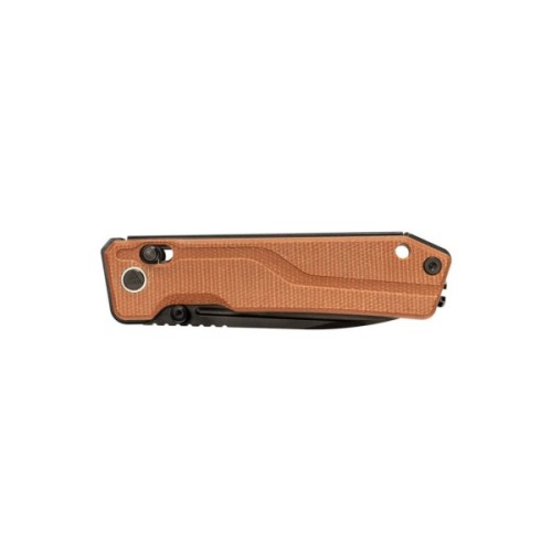 Ніж SRM Rubik 7228B 140Cr, Brown Micarta, Black Stonewash (7228B-MN2)