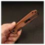 Ніж SRM Rubik 7228B 140Cr, Brown Micarta, Black Stonewash (7228B-MN2)
