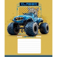 Зошит Школярик Star Cool Trucks 12 аркушів клітинка (012-3682K)