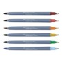 Художній маркер Faber-Castell набір акварельних двосторонніх Goldfaber Aqua Dual Marker Tuscany, 6 кольорів (32147)