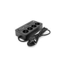 Мережевий фільтр живлення Voltronic G13H, 3000W, 4 роз, 4USB 3,2А, 2 Type-C, 2м Black (YT-G13H)