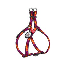 Шлея для котів WAUDOG Nylon з QR паспортом "Куби 3Д" пластиковий фастекс XS (319-4057)