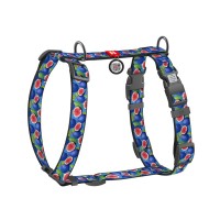 Шлея для собак WAUDOG Nylon анатомічна H-подібна з QR-паспортом "Інжир" пластиковий фастекс, XL (347-4053)