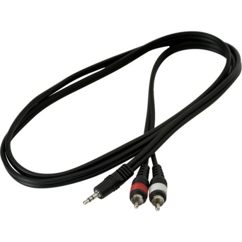 Інсертний кабель RockCable Patch Cable - 2 x RCA to TRS MiniJack (1.5m) (RCL 20902 D4)