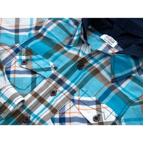 Сорочка дитяча Soobe в клітинку (14YEGGMK102-146B-blue)