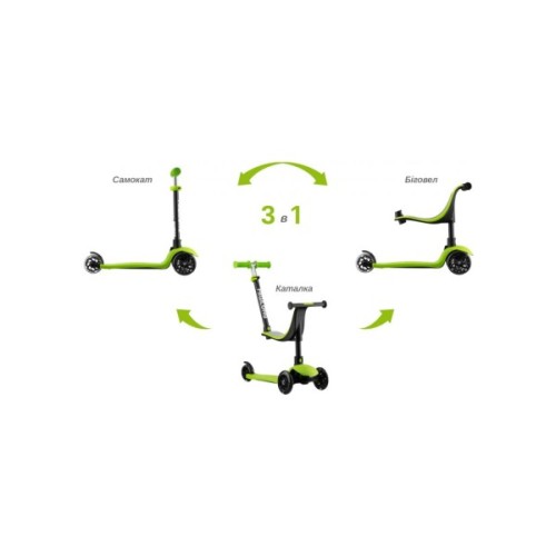 Самокат Miqilong Alamo Зелений (ALAMO-125-GREEN)