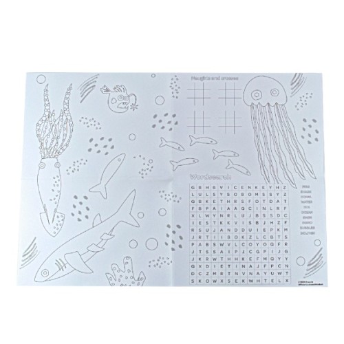 Набір для творчості Crayola Підложки-розмальовки "Підводний світ" 2 шт з олівцями (15755-C)