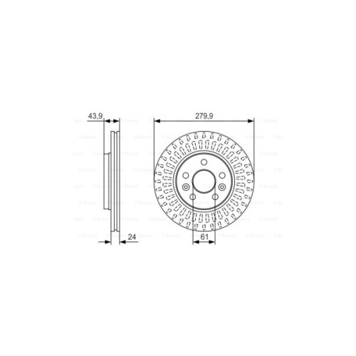 Гальмівний диск Bosch 0 986 479 S66