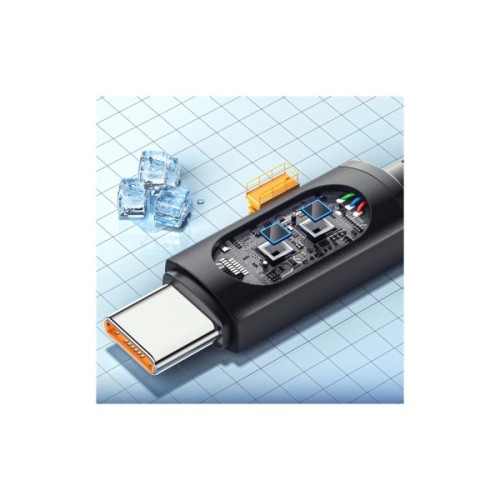 Дата кабель USB-C to USB-C 2.0m 100W LED black Essager (EXCTT1-XYA01-P)