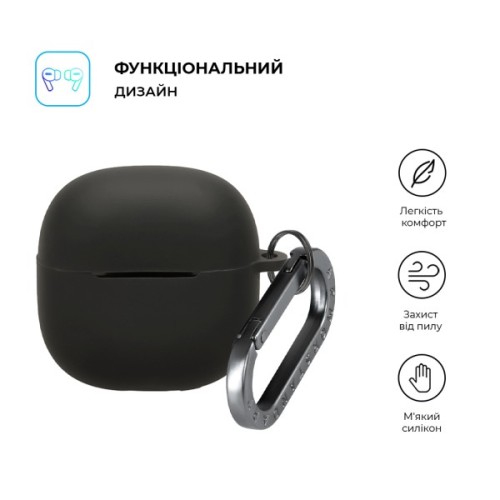 Чохол для навушників Armorstandart Hang Case For Xiaomi Redmi Buds 8 Lite/Redmi Buds 6 Lite Black (ARM91104)