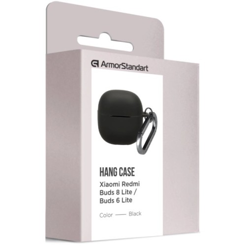 Чохол для навушників Armorstandart Hang Case For Xiaomi Redmi Buds 8 Lite/Redmi Buds 6 Lite Black (ARM91104)