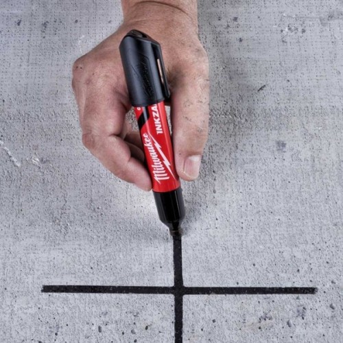 Маркер Milwaukee для будмайданчика INKZALL, великий (L), чорний, 3шт (4932471554)