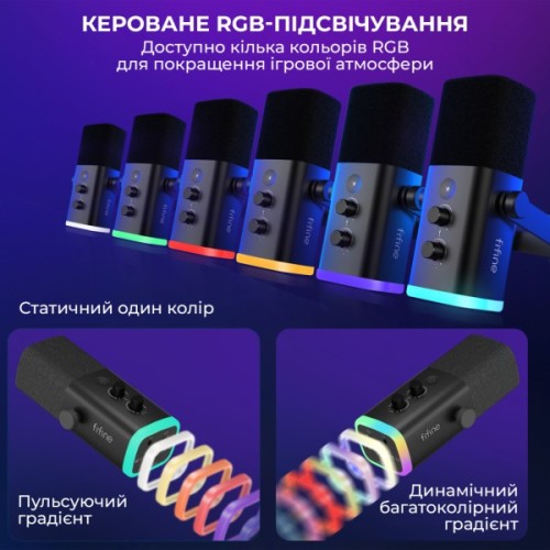 Мікрофон Fifine AM8T USB Black (AM8T)