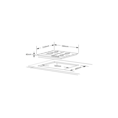 Варочна поверхня Interline HGG 764 FGT BA