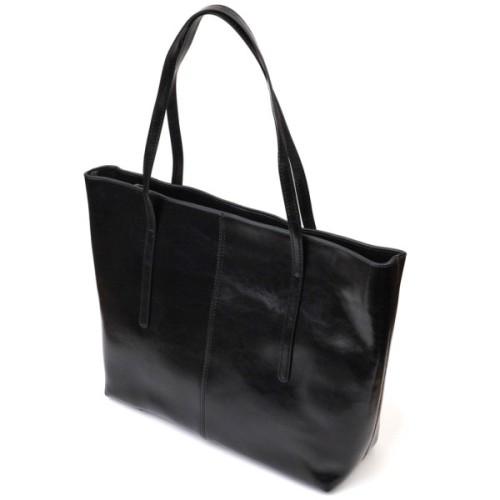 Сумка Vintage З натуральної шкіри Чорна (22095)