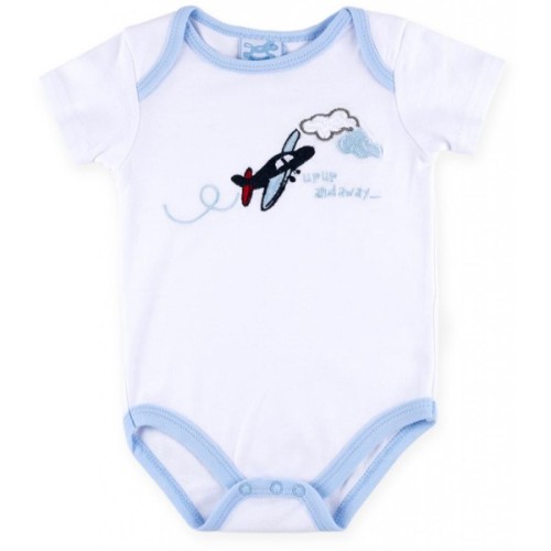 Набір дитячого одягу Luvena Fortuna для хлопчиків: чоловічок, штанці, кофточка і шапочка (F7763.B.0-3)